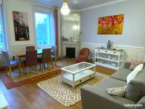 Appartement Louise 14 - Cherbourg Hypercentre - T3 meublé rénové 79 m² + parking et cave inclus