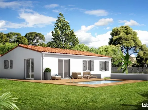 Villa neuve de plain pied avec garage + terrain à Lieuran les Beziers (34290)