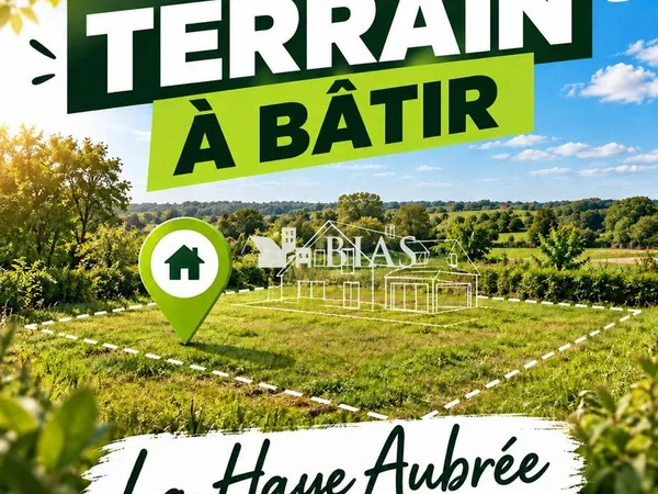 Terrain 950 m² La Haye-Aubrée