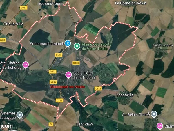 Terrain 1 300 m² Fresneaux Montchevreuil