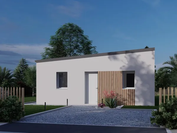 Terrain + maison 58 m²