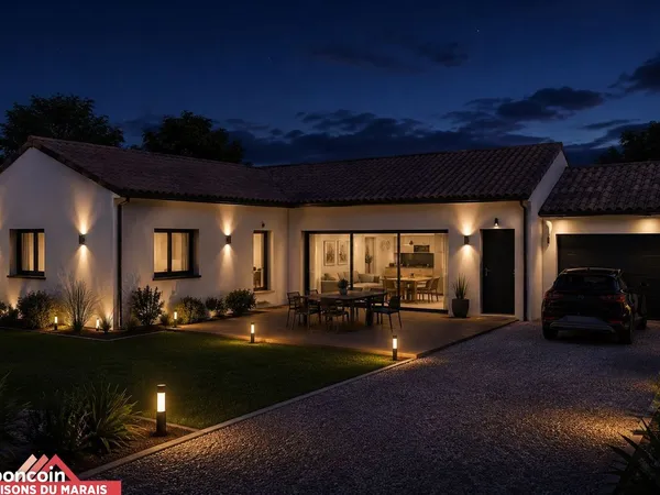 Maison 90 m² avec terrain à LE GUE-DE-VELLUIRE