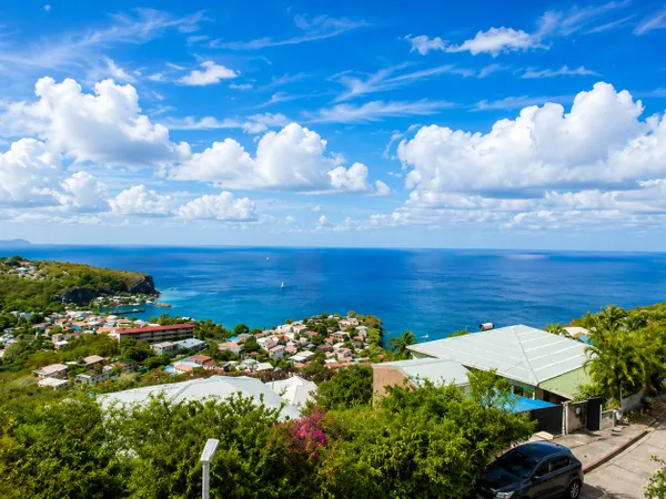 Entre ciel, jardin et mer des Caraïbes.