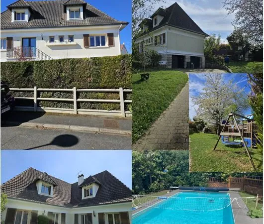 Maison familiale de 196 m², comprenant 8 pièces, 6 chambres offrant de jolies vues
