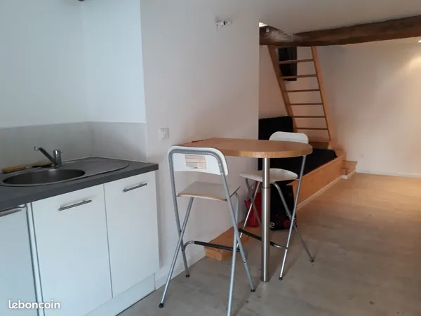 Studio meublé en duplex rue Verrerie au calme hyper-centre
