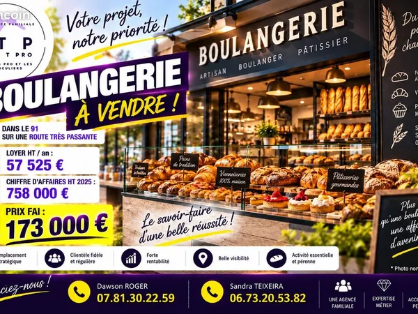 Boulangerie 182 m² Juvisy-sur-Orge