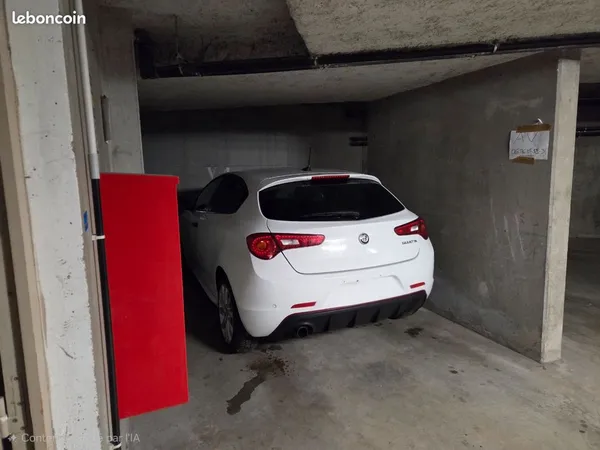 Place de parking transformable en box