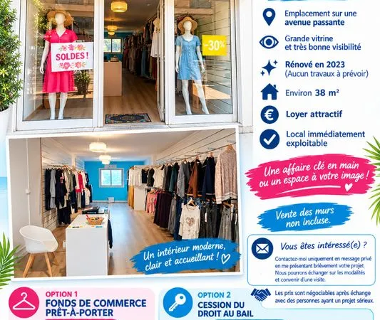 Fond de commerce / droit au bail
