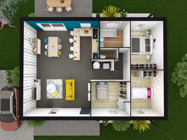 Maison 4 pièces 80 m²
