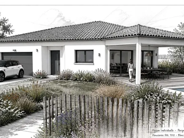 Projet de construction d'une maison 93 m² avec terrain à SAINT-MARTIN-LE-CHATEL (01)