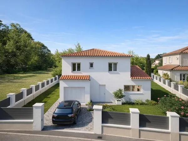 Maison T5 et garage proche centre village