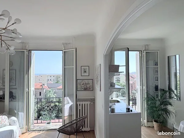 Studio 27m2 avec vue mer panoramique, Résidence du Louvre