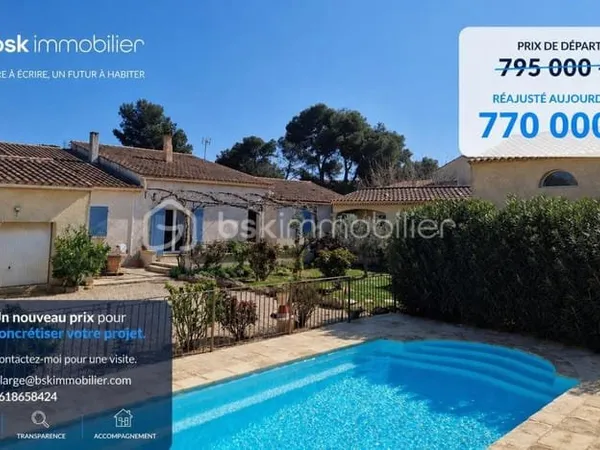 Grande maison familiale avec dépendance indépendante - Pélissanne - Piscine, sauna, jardin paysager