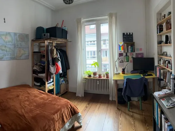 Colocation Kruteneau, chambre non meublée