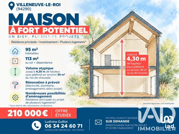 Maison 4 pièces 95 m²