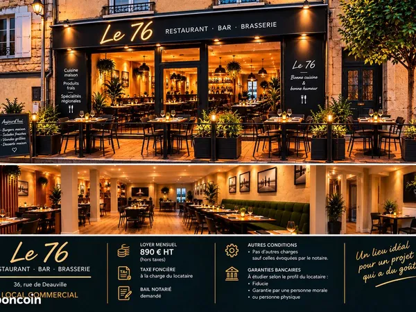 Local commercial 94 m² à louer - idéal restaurant / bar / brasserie - longuyon (54260)