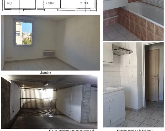Appartement P2 garage cave