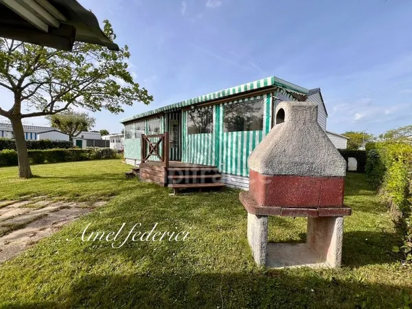 Mobile-Home - 48 m2 + 20 m2 de terrasse - sur parcelle 255 m2 - piscine privée - 5 min plage- SAINT 