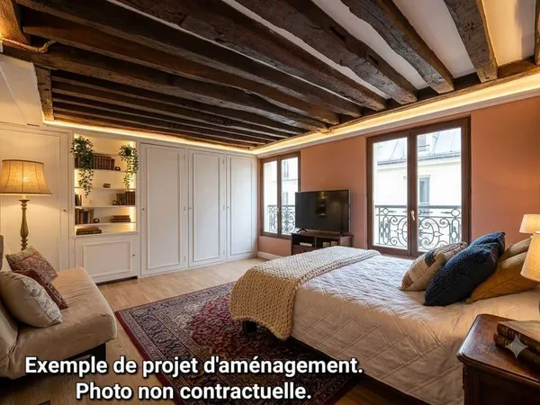 Charmant Studio de 25 m² €" Paris 1er (Rue Sainte-Anne)