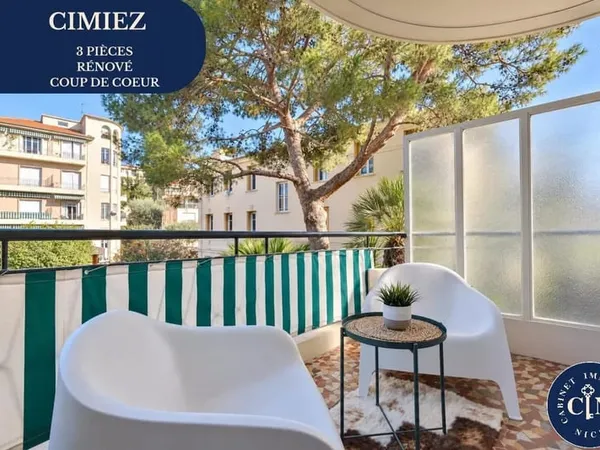 3 pièces 84 m² - Appartement rénové - Cimiez - Coup de coeur