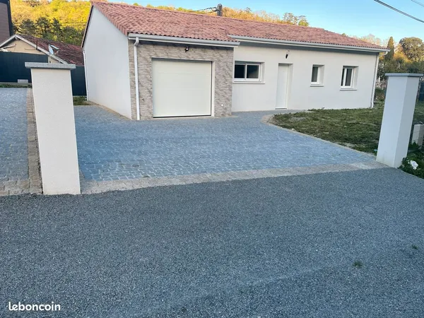 Maison neuve, plain-pied avec 3chambres garage jardin