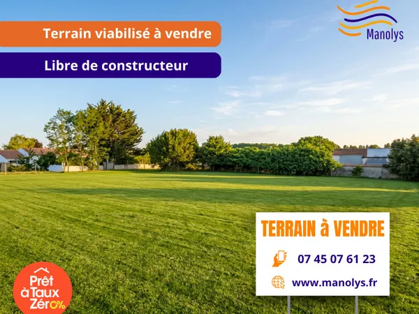 Terrain en lotissement 313 m²