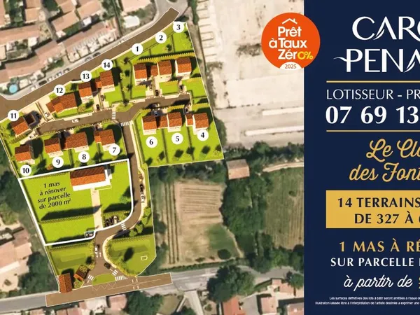 Terrain 327 m² CARPENTRAS