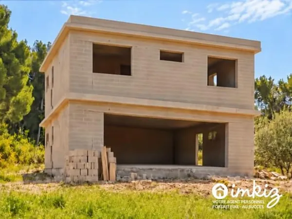 Villa contemporaine avec terrain 1200m2 a terminer