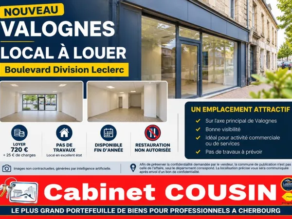 Commerce Location Valognes 720€