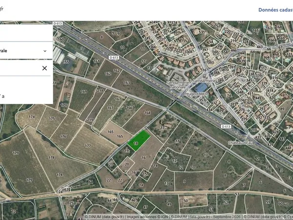 Superbe terrain agricole de 1 630 m² - Le Trinquat (Mèze)