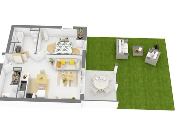 Appartement 3 pièces 69 m²