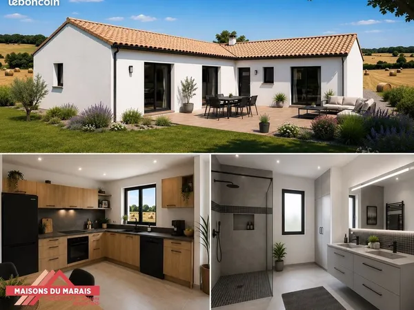 Maison 90 m² avec terrain à SAINT-JEAN-DE-LIVERSAY