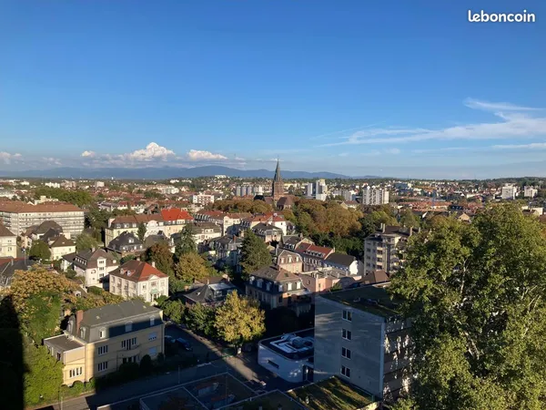 Mulhouse centre appartement meublé rénové avec vue panoramique