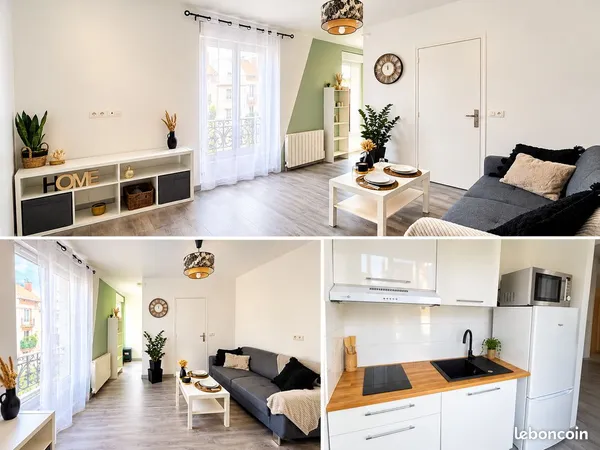 T2 MEUBLÉ DE 30 m² - GARE À 3 MINUTES À PIED - 880 CC