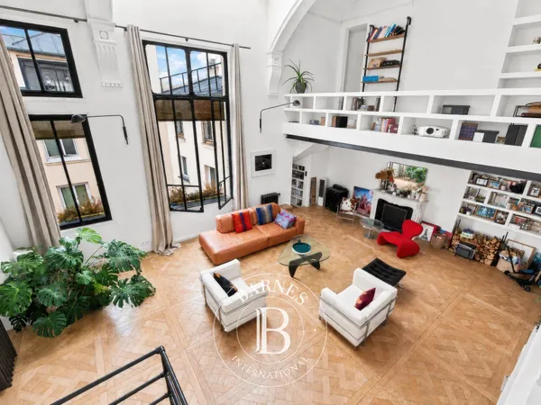 Vente appartement - Paris 1 - Louvre Rivoli - loft en triplex - dernier étage - vues panoramiques