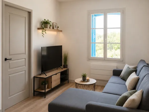 APPARTEMENT F3 DERNIER ÉTAGE VUE MONTAGNES CÉRET
