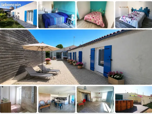 Maison type longère de 110m2 + garage de 100m2 à Marennes