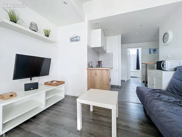 Appartement meublé 37m2 front de mer