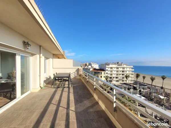 RARE Superbe appartement Terrasse, T3, Vue mer, 50m2, 6ème étage, Ascenseur, Climatisation