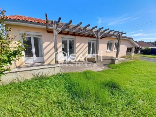 Maison de plain pied 95m2, 3 chambres, garage