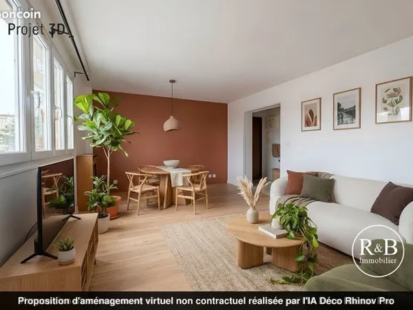 Appartement 3 pièces 57 m²