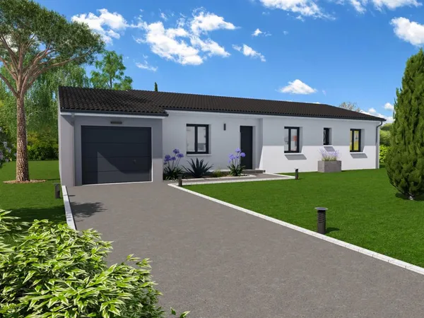 Terrain + maison à vendre à L'isle Jourdain