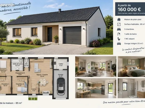 Maison 4 pièces 80 m²