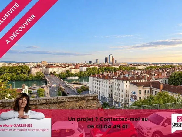 Charmant Studio Meublé de 26 m² avec Vue Panoramique sur Lyon