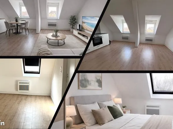 Cosy T2 41 m² dernier étage traversant, près du tram, rénové bien agencé, quartier calme