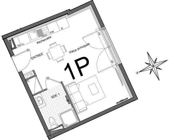 Vente Appartement 1 pièce