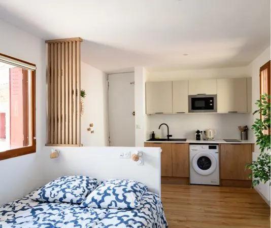 Studio meublé 20m² refait à neuf, 1 min Cours Mirabeau, Aix en Provence