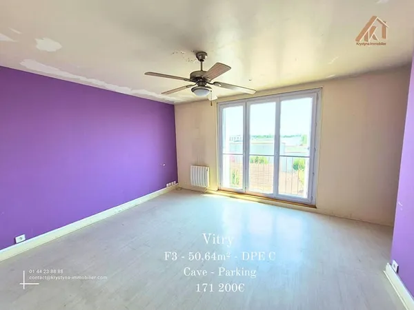 Appartement F3 - VITRY SUR SEINE - Cave - Parking extérieur avec arceau