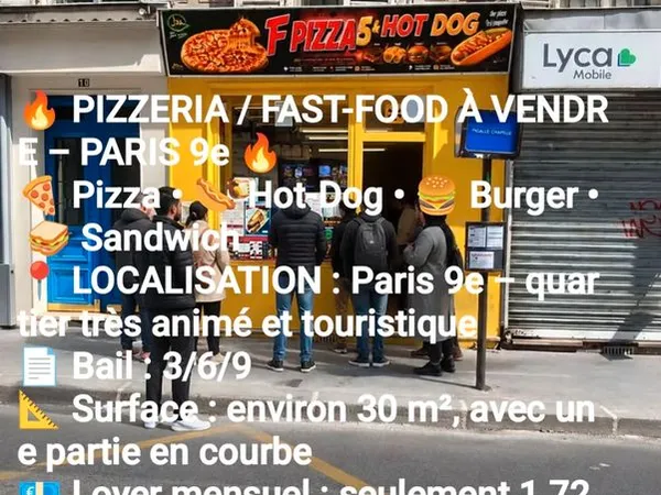 Commerce Vente Paris  30m² 59000€