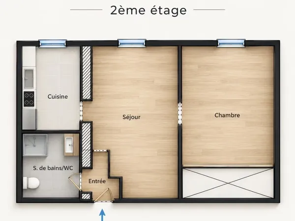 PARIS XI - 2 PIÈCES DE 38 M² À RÉNOVER - SAINT-AMBROISE